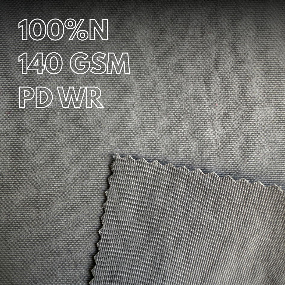 Vải nylon chống thấm Islet Textile màu xám, bền và thoáng khí, lý tưởng cho trang phục thể thao.