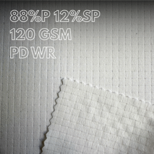 Vải polyester 5192, với xử lý WR, chống thấm nước và chống bám bụi.