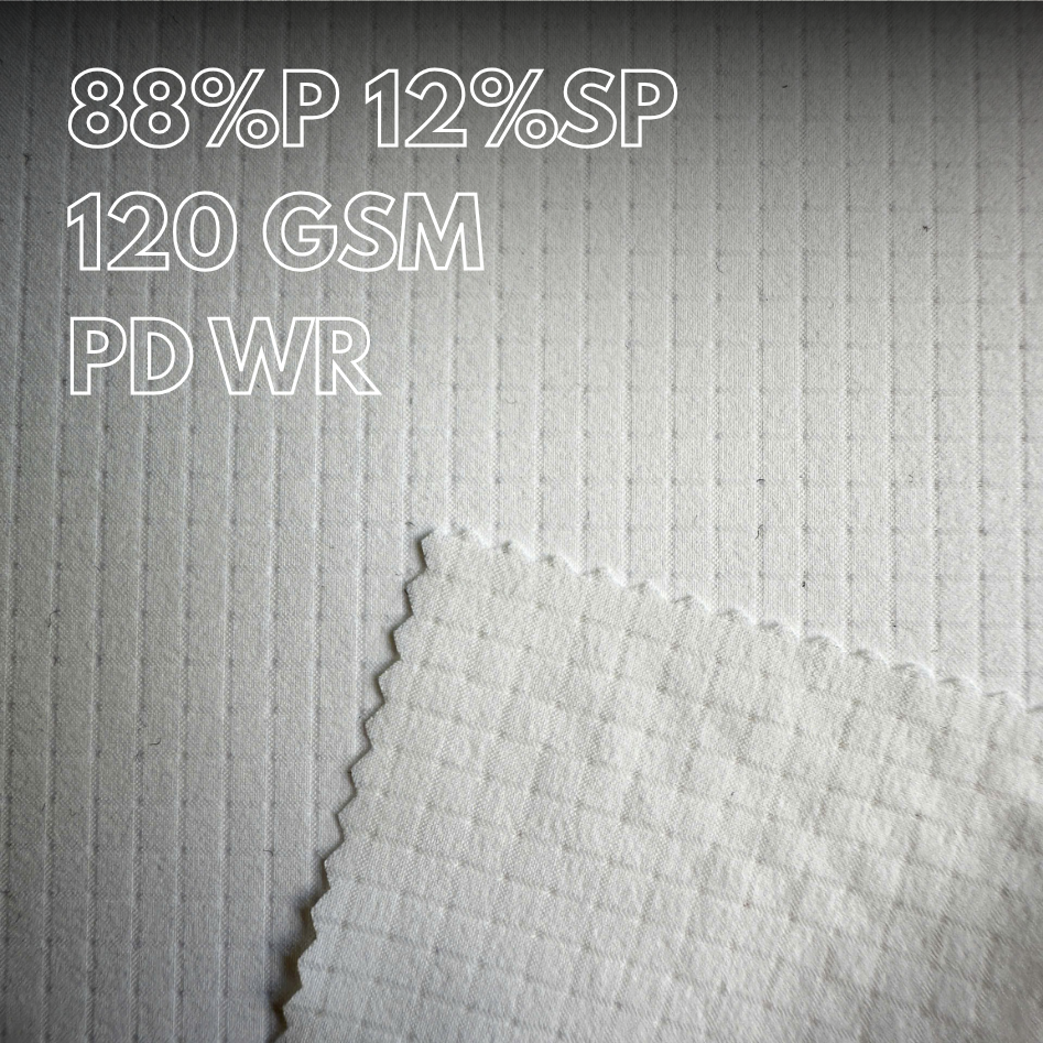 Vải polyester 5192, với xử lý WR, chống thấm nước và chống bám bụi.