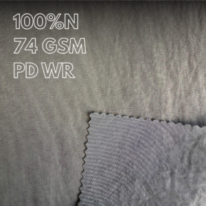 Vải nylon 5204, với xử lý WR, chống thấm nước và chống bám bụi.