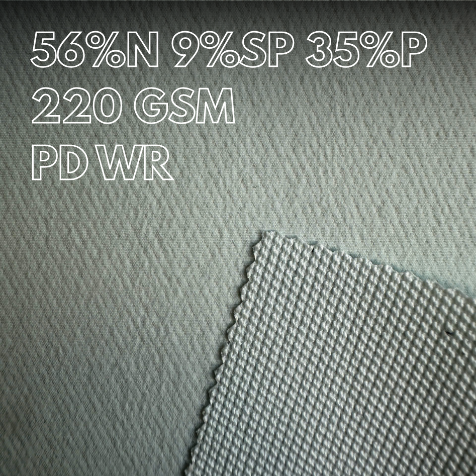 Vải Islet Textile có bề mặt mịn, sang trọng, lý tưởng cho các trang phục thể thao và ngoài trời.
