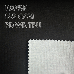 Vải polyester 5223, với xử lý WR và TPU, chống thấm nước và chống bám bụi.