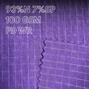 Vải nylon chống thấm Islet Textile màu tím, chất liệu bền, thoáng khí và chống thấm.