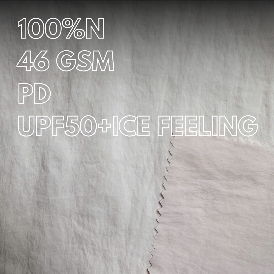 Vải chống nắng cao cấp 100% nylon UPF50+, cảm giác mát lạnh, siêu nhẹ