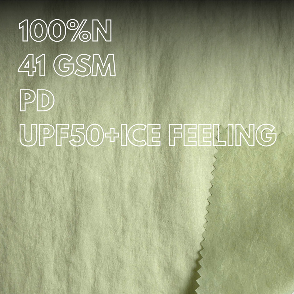 Vải chống nắng 100% nylon UPF50+, bảo vệ UV nhẹ và mát lạnh 41 g