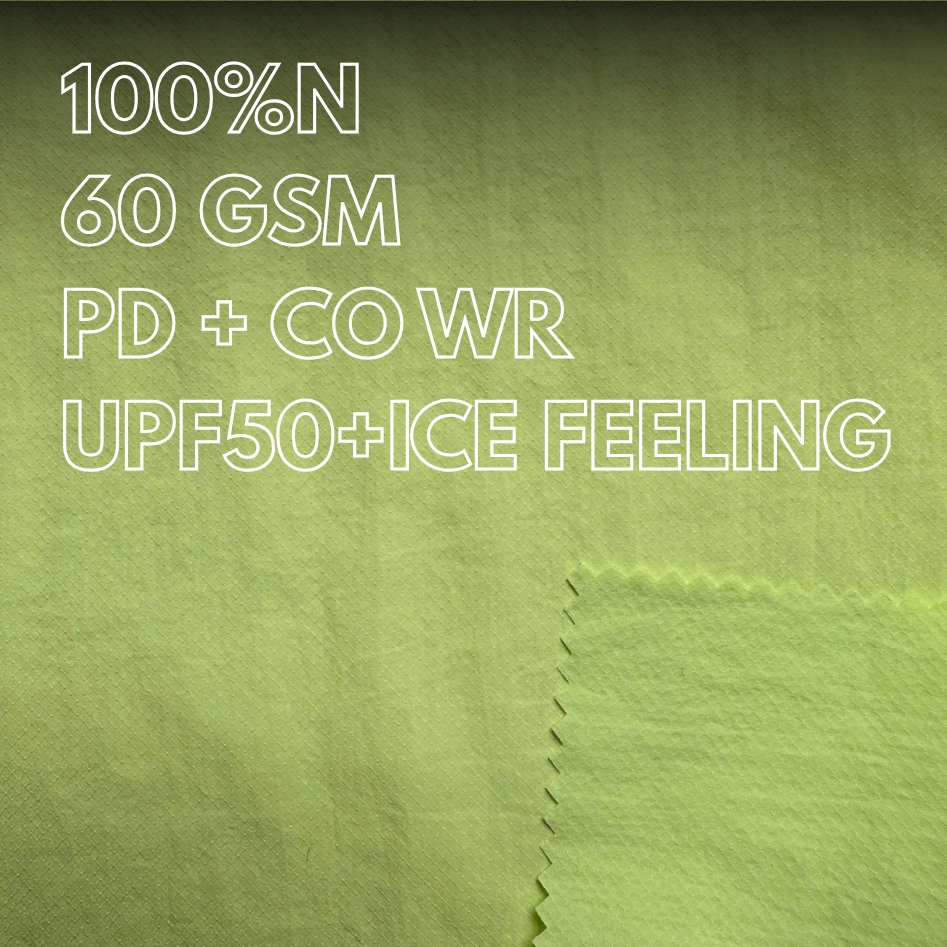 Vải chống nắng 100% nylon UPF50+, nhẹ và bền, bảo vệ UV hoàn hảo