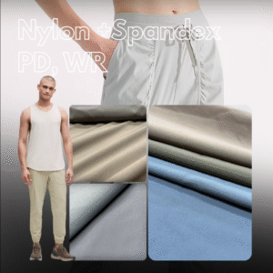 Vải kẻ caro nylon-spandex chống thấm nước + cảm giác cotton