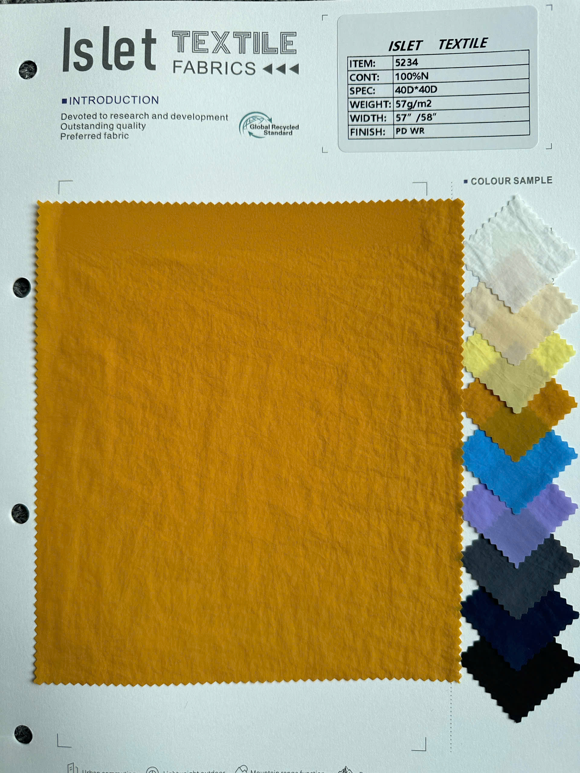 Vải Nylon 5234 – Siêu nhẹ, chống thấm, mềm mịn - Ảnh 2